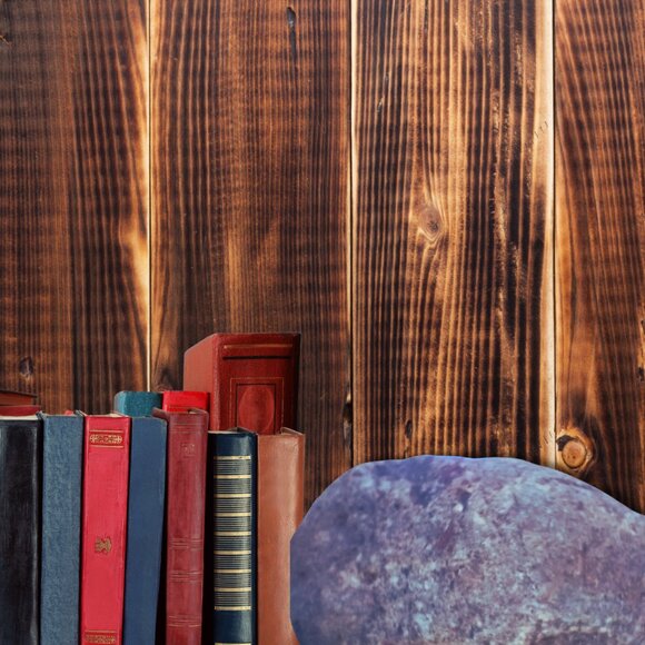 Large Stone Bookend Pair | Handcrafted | Felt Bottoms - Picture 3 of 10